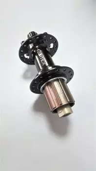 Втулка велосипедная Bitex MTR12-142, задняя, MTR12-142BK_ShimAL