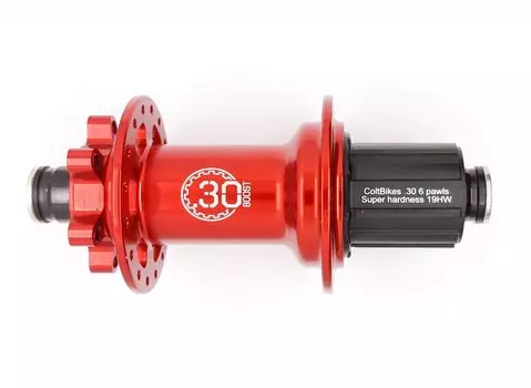Втулка велосипедная Colt Bikes .30 Boost, задняя, 148x12, 32h, красный, C-R30BOR×12