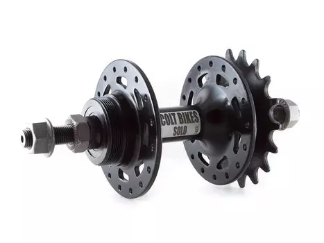 Втулка велосипедная ColtBikes SOLO, задняя, под трещотку, 32H, промподшипник, гайка, чёрный, CBHRB26632-19