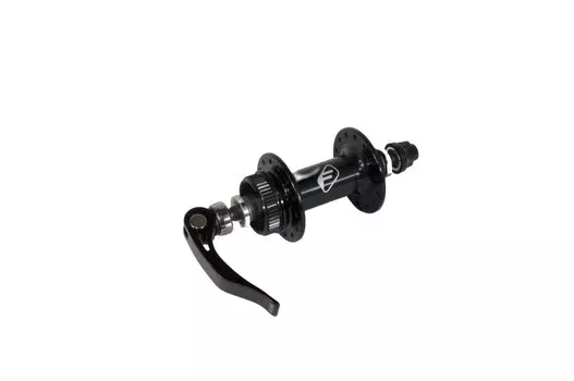 Втулка велосипедная FORMULA ROAD DISC, передняя, алюминиевая, под Disk CENTER LOCK, эксцентрик, черная, CL-25