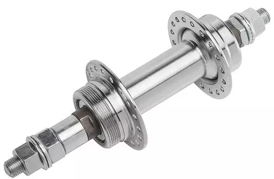 Втулка велосипедная JOY TECH JY-202, задняя, под трещотку, на гайках, 5-7 скоростей, 36H, Silver, LU082192