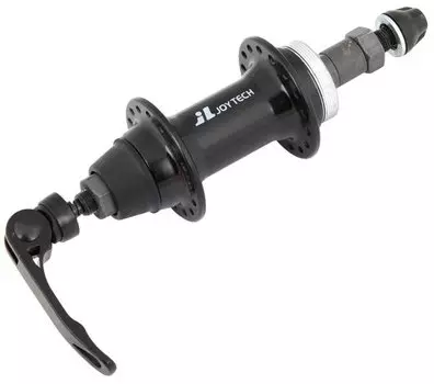 Втулка велосипедная JOY TECH JY-752DSE, задняя, 24Н, на эксцентрик, под трещотку 6-7 скоростей, алюминий, чёрный, 130339