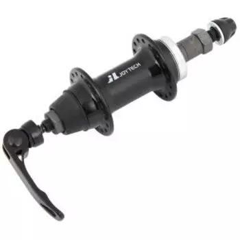 Втулка велосипедная JOY TECH JY-752DSE, задняя, 24Н, на эксцентрик, под трещотку 6-7 скоростей, алюминий, чёрный, 130339