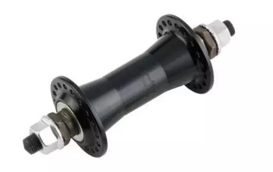 Втулка велосипедная JOYTECH, передняя, алюминий, на гайках, 36Н, чёрный, 753SBT (36 отв.)