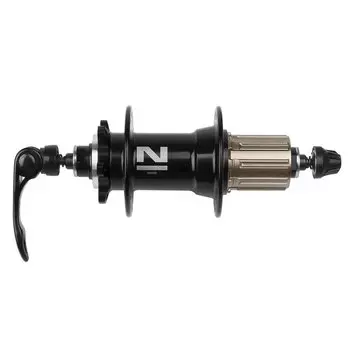 Втулка велосипедная Novatec, задняя, OLD 135мм, под дисковый тормоз, 32Н, алюминиевая, с эксцентриком, черный, D242SB-32