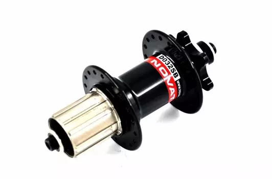 Втулка велосипедная NOVATEC, задняя, под кассету, под диск, 32Н, чёрная, D032SB-SS-11S