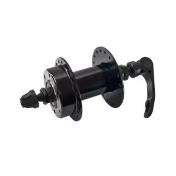 Втулка велосипедная передняя MY, 3/8x14Gx36Hx100x108, стальная, под диск, без эксцентрика, черная, MY-309F/FQ