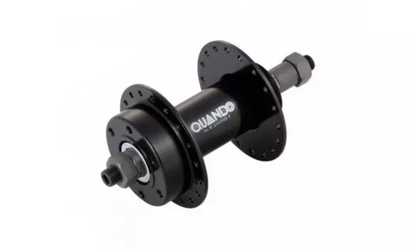 Втулка велосипедная QUANDO KT-M65R, задняя, сталь, 32Н, под диск, под трещотку, с эксцентриком, черный, 6-160170