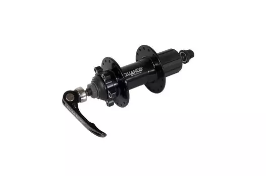 Втулка велосипедная QUANDO MTB, задняя, алюминиевая, под Disk 6 болтов, на эксцентрике, черная, KT-K08R-36
