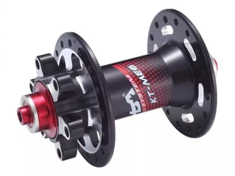 Втулка велосипедная Quando, передняя, 32H, под диск, чёрный, KT-ME6F