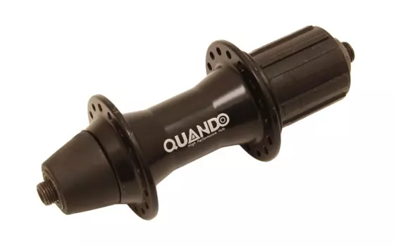 Втулка велосипедная QUANDO, задняя, алюминий, V-Brake, под кассету, 8-10 скоростей, под эксцентрик, 32 отверстия, черный