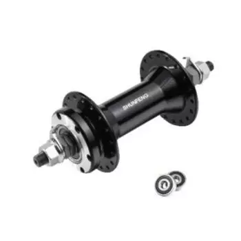 Втулка велосипедная SHUNFENG, передняя, 32H, на гайках, чёрный, SF-A214F