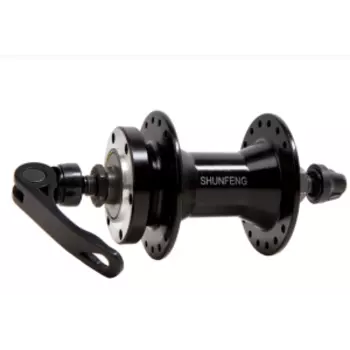 Втулка велосипедная SHUNFENG, передняя, под диск, на эксцентрике, 32 Н, чёрный, SF-A210F black
