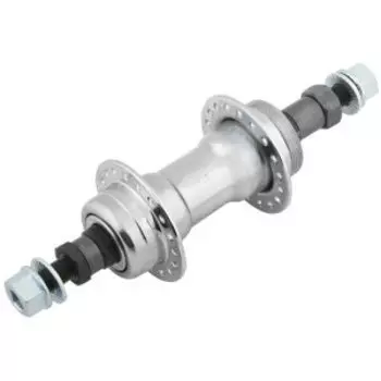 Втулка велосипедная Stels KT-122R, задняя, на гайках, 6-7 speed, 36Н, под трещетку, серебристый, LU046776