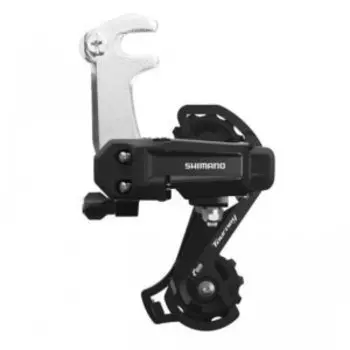 Переключатель задний Shimano Tourney, TY200, GS, 6/7 скоростей, крепление на ось, черный, ARDTY200GSLB