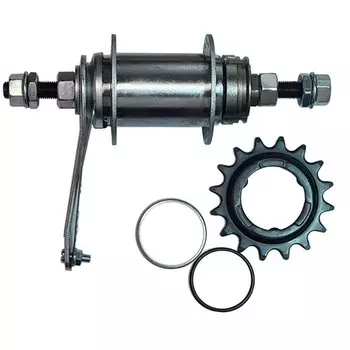 Втулка велосипедная TBS Diamond City, задняя, 36 отверстий, 14G, ось 3/8х24T, O.L.D. 114мм, с звездой 19 зубов, ZTB22368