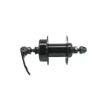 Втулка велосипедная TBS, передняя, 36H, под диск, чёрная, с эксцентриком, QS-218F