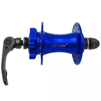 Втулка велосипедная U-Link GL-B44F, передняя, под диск, на 32 спицы, OLD 100 мм, синий, GL-B44F-QS-32BLU