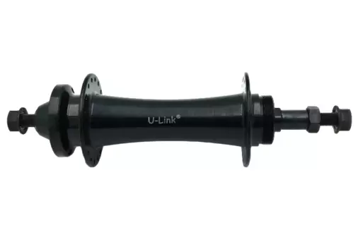 Втулка велосипедная U-Link, задняя, алюминий, для фэт-байка, на гайках, под трещотку, под диск 6 болтов, GL-B47R-DS197