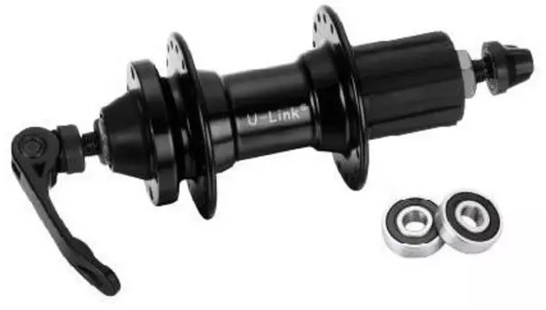 Втулка велосипедная U-Link, задняя, на эксцентрике, под кассету, чёрный, GB 43R QS black 36H