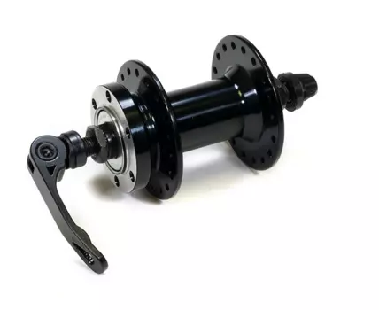 Втулка велосипедная WANG ZHENG, передняя, диск, эксцентрике, 36 Н, ось 3/8''х100x108 мм, черный, WZ-A208FQ (A210F) black