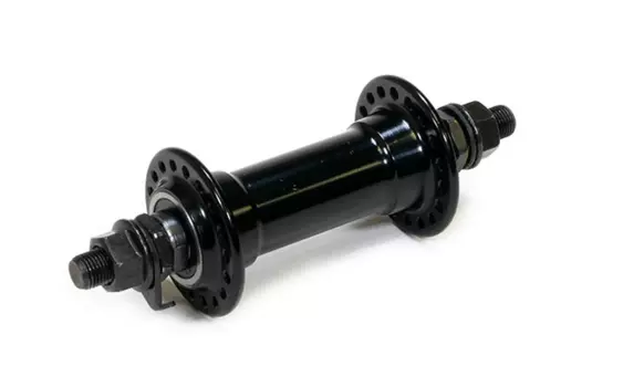 Втулка велосипедная WZ, передняя, на гайках, 36 Н, ось 3/8''х100x140 мм, черный, WZ-A201FB (A230F) black