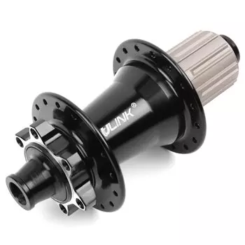 Втулка велосипедная задняя Vinca Sport, ID12*32H*14G*142 на пром. подшипниках, черная, GB 66R black 32H