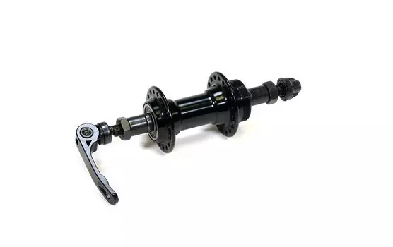 Втулка WZ передняя, алюминиевая, под V-br, на эксцентрике, 32, 3/8''х100x108мм, промподшипники, черная, WZ-A201FBQ black