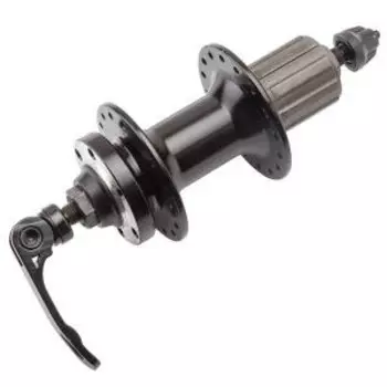 Втулка WZ задняя, алюминиевая, под диск 6 болтов, под кассету 8/10, на эксцентрике, 32, черная, WZ-A282RBQ black-32