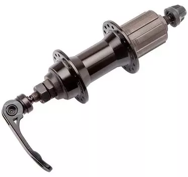 Втулка WZ задняя, алюминиевая, под V-br, под кассету 8/10 скоростей, на эксцентрике, 32 отверстия, WZ-A281RQ black-32