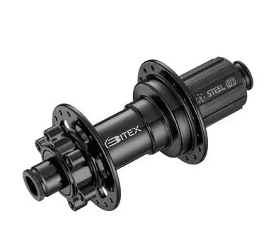 Втулка задняя Bitex BOOST для MTB со стальным барабаном Shimano, под эксцентриковый зажим M10, BX217R32H-M10-141ST_STHG