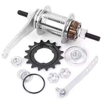 Втулка задняя Vinca Sport, стальная, 3/8*14G*36H*114*165*16T, под гайку с ножным тормозом, со звездой 16T, GC 04(16T)