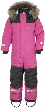 Комбинезон детский Didriksons BJORNEN KIDS COVERALL, неоновый розовый, 502677