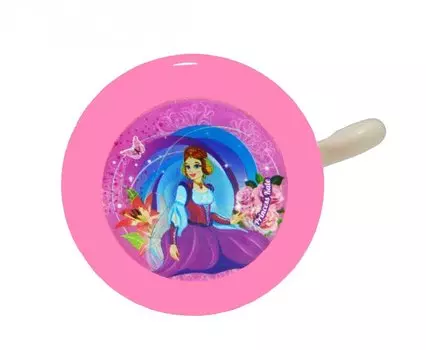 Звонок велосипедный Vinca Sport, рисунок "Принцесса Катя", YL 45 princess Kate