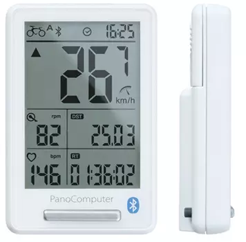 Велокомпьютер Topeak PanoComputer bluetooth Smart, 17 функций, беспроводной, белый, TPB-CSC01W