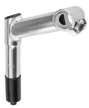 Вынос велосипедный STELS KWG-6-02, для резьбовой рулевой колонки, 1-1/8", под руль 25,4мм, сталь, серебристый, 140071