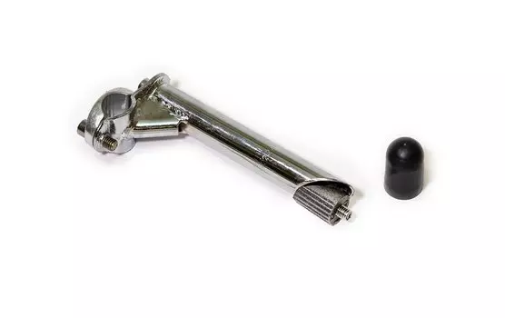 Вынос велосипедный, стальной, для резьбовой вилки 1", под руль 22,2мм; H:100 мм, L:32 мм, JB-8636