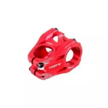 Вынос велосипедный TOOPRE 35мм, алюминиевый, под руль 31,8мм , угол 0° красный, TL-EXT-35 red