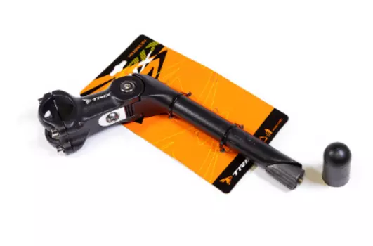 Вынос велосипедный TRIX, AL, для резьбовой вилки 1-1/8", под руль 31,8 мм, L:120 мм, регулируемый, черный, JB-8211