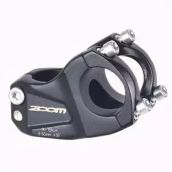 Вынос велосипедный ZOOM, кованый алюминий, 28,6 х 50 х 31,8 мм х 30°, высота 35 мм, матовый чёрный, TDS-AL-408-8FOV/ISO-