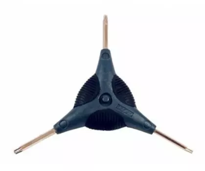 Y-ключ CYCLO TORX T10, T15, T20, никеллированный, 7-06322