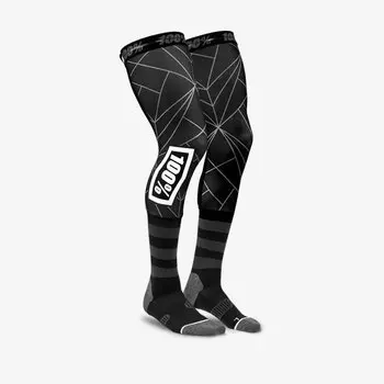 Чулки 100% Rev Knee Brace Performance Moto Socks, черный 2018