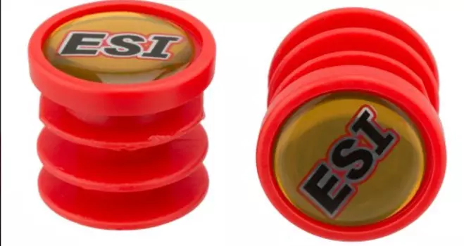 Заглушки руля ESI Logo пластик, красный, BP1RD