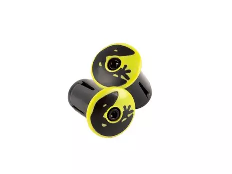 Заглушки руля Lizard Skins Packaged DSP Bar Tape Plugs Neon Yellow, PLUGS182