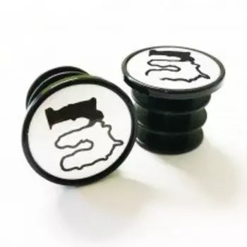 Заглушки руля Mucky Nutz, белый [5], MN0116