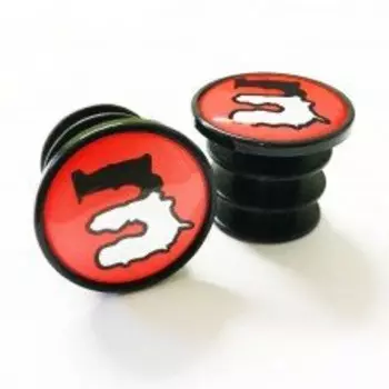 Заглушки руля Mucky Nutz, красный [5], MN0117