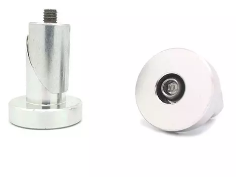 Заглушки руля Pazzaz CAP-05,алюминий, диаметр 31мм, серебристые, пара, CAP-05