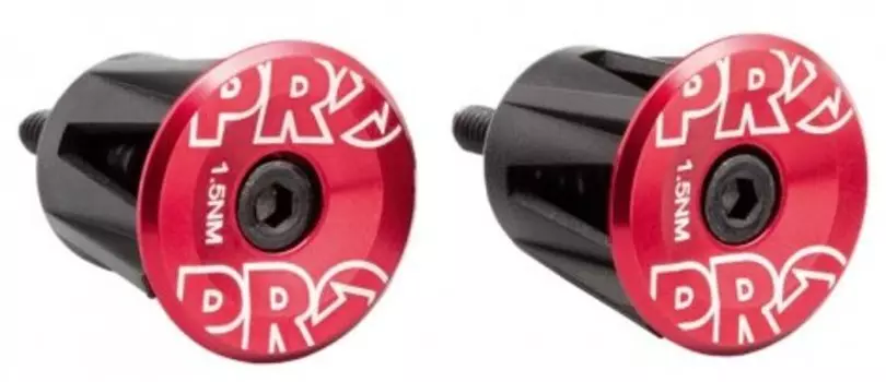Заглушки руля PRO, анодированный алюминий, красный, PRAC0057
