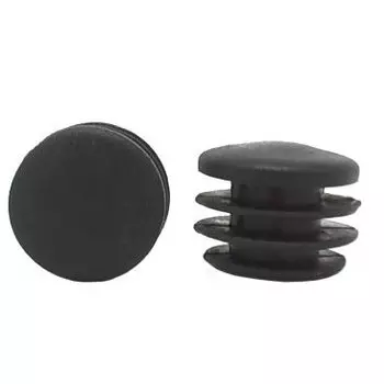 Заглушки руля VELO VLP-35, пастик, пара, чёрные, VLP-35