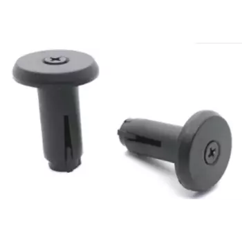 Заглушки велосипедного руля Colt Bikes bolt-in, 17,6 мм, пластик, черные, CBBEB17